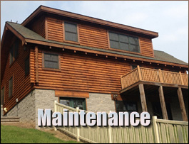  Scaly Mountain, North Carolina Log Home Maintenance
