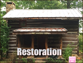 Historic Log Cabin Restoration  Scaly Mountain, North Carolina